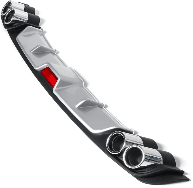 자동차 범용 액세서리 후면 스포일러 소형 서라운드 범퍼 립 자동 수정 부품 ABS, 2)2