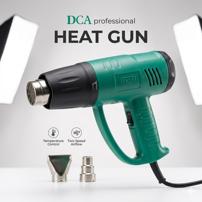 7위 - DCA 열풍기 온도조절 히팅건 2000w 풍량 온도 AQB2000, 1개