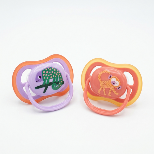 아벤트 울트라 에어 노리개 젖꼭지 18개월 이상 SCF349, 2개, 몽키레온, 18개월이상