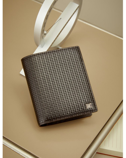 닥스 브라운 로고장식 소가죽 중지갑 YMWBWA5E217W3