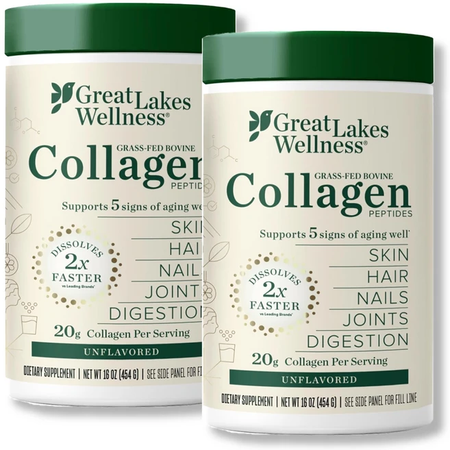 [ 1+1=2 ] 콜라겐Great Lakes Gelatin Collagen Hydrolysate Kosher 16 oz, 2팩, 454g - 쿠팡