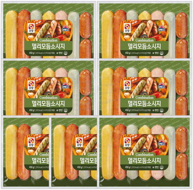 사조오양 델리 모듬 소시지, 450g, 7개