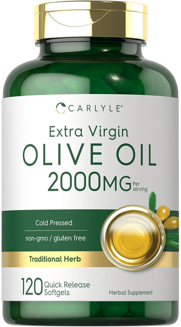 칼라일 올리브오일캡슐 엑스트라 버진 2000mg 120캡슐 2개, 120정