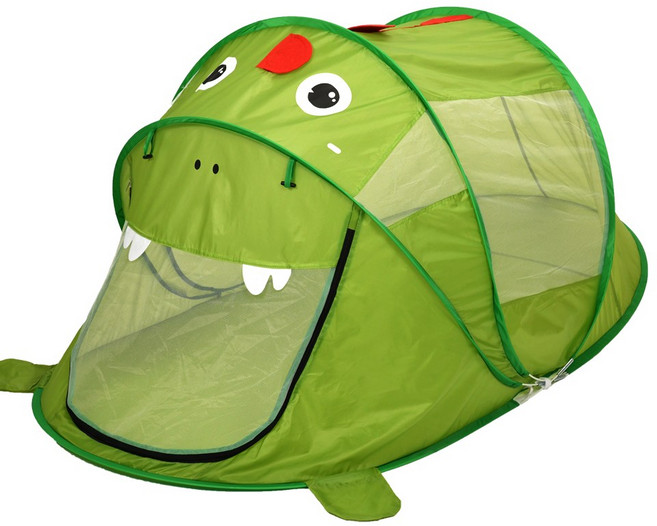 꼬마천사 동물 캐릭터 원터치 팝업 놀이 텐트, 그린 공룡