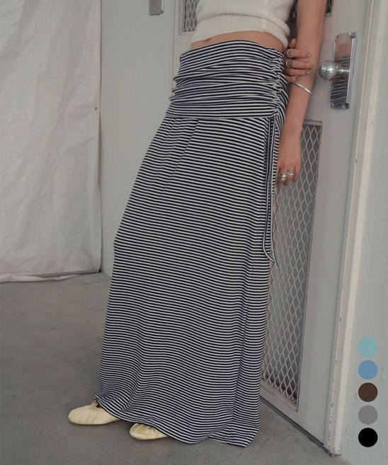 CITTA Every Day Stripe Long Skirt_CTS628(5color)