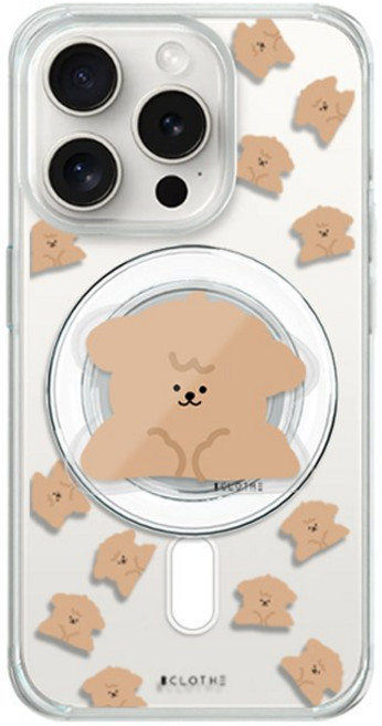에잇클로드 베어패밀리 아크릴 맥세이프 스마트톡 + 휴대폰 케이스 세트