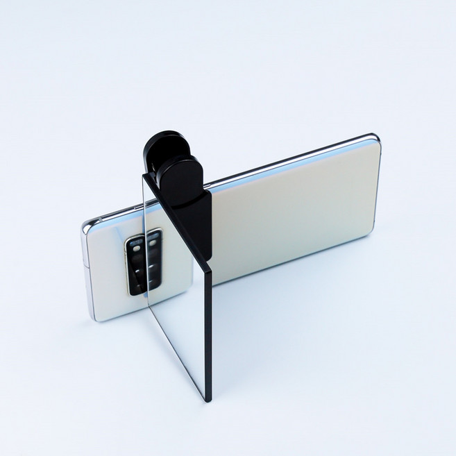 후면카메라미러샷 반사거울 지평선 반사판, 1개, 화이트1P