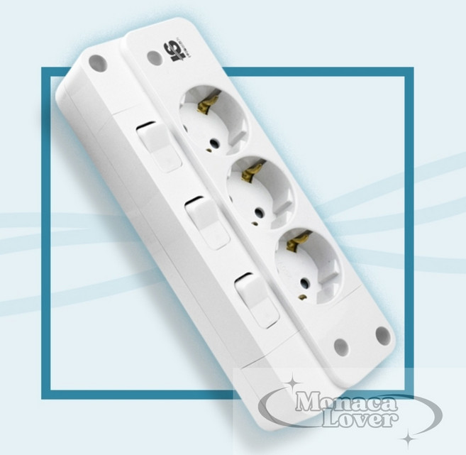 보따제이 개별 차단 안전 멀티콘센트 5M 국산멀티탭 접지개별멀티탭 대기전력차단, 4구