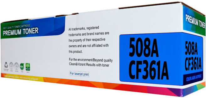 508A CF360A 호환 토너 M552n M553dn M553n, 1개, CF361A 파랑