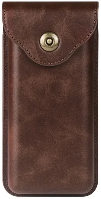 암소 가죽 벨트 클립 전화 케이스 남자 허리 가방 갤럭시 Z 폴드 6 5 4 3 5G Fold6 홀스터 파우치 커버, 01 삼성 갤럭시 Z 폴드 4, 01 China Mainland, 02 커피