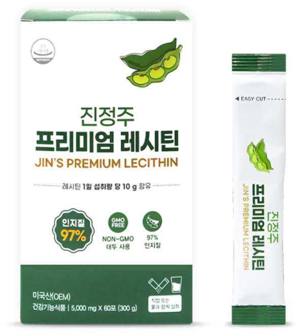 진정주 프리미엄 레시틴 스틱포 (60포), 1개, 60회분