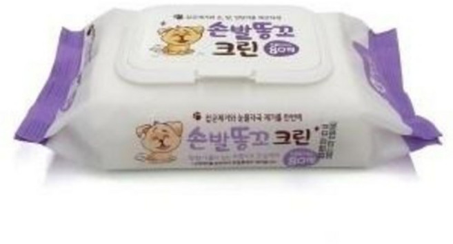 펫크린 손발똥꼬크린 캡형80매 물티슈, 본상품선택, 1개, 1개입
