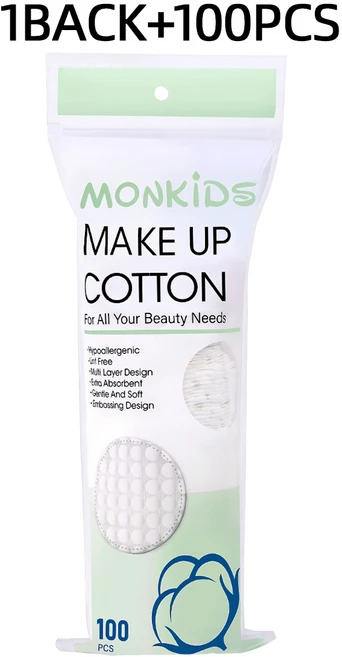 맹베비 양질의 유기농 면 패드 100개입 1개, 100매입 - 쿠팡