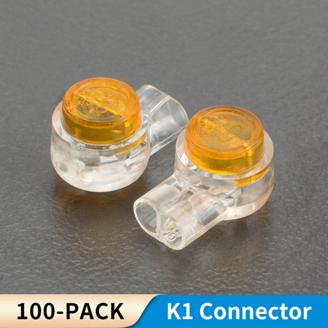 100Pcs UY UY1 UY2 K1 K2 K3 필링 버트 와이어 라인 터미널 커넥터 RJ45 RJ11 배선 이더넷 케이블 코드, [02] K1 CONNECTOR