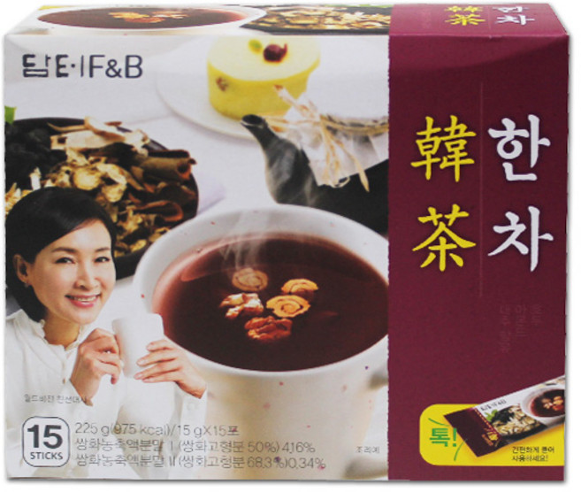 담터 한차 15TX20개입 BOX 식품 > 커피/차 티/전통차 기타전통차 기타전통차류, 225g, 15개입, 20개