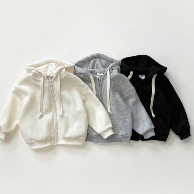 국내생산 아동 기모 후드집업 루즈핏 데일리 코디 남아 여아