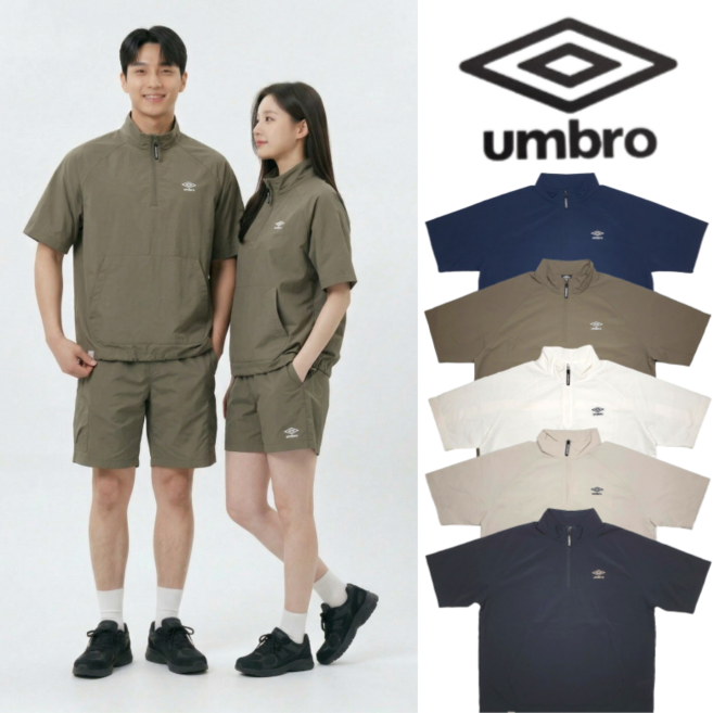 엄브로 클래식 스탠넥 반팔 아노락 (26년 신상)