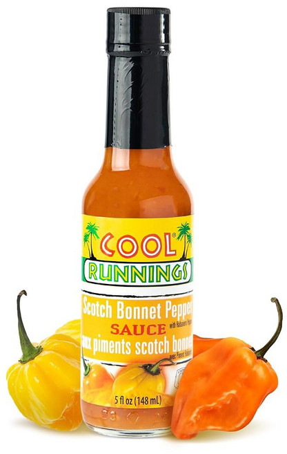 쿨 러닝 하바네로 페퍼 소스 148ml - 불타는 풍미와 풍미가 가득한 캐리비안 핫 밥 피자 윙 파스타 등을 위한 완벽한 테이블탑 소스, Scotch Bonnet Pepper, 1