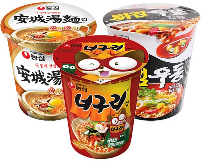 농심 소컵 너구리x6컵+안성탕면x6컵+튀김우동x6컵, 18개