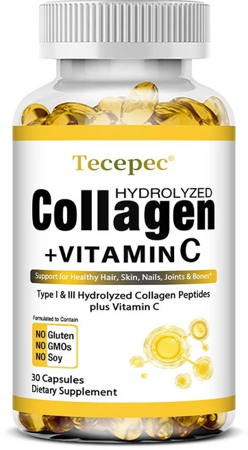 콜라겐 멀티 헤어 가수분해 건강 손톱 소화 120캡슐 보조제, 30 count 1 bottle - 쿠팡