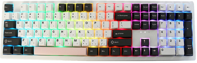 Ducky Zero 6108 全規格三模無線機械鍵盤, 珊瑚, 主商品, 紅軸