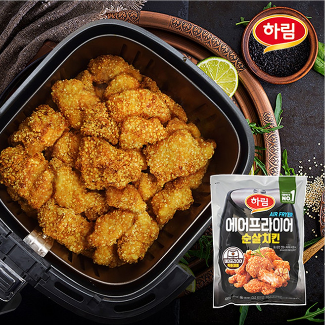 하림 에어프라이어 순살치킨 480g, 1개