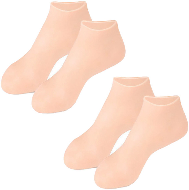 마레앙코 발각질 관리 보습 젤 풋케어 실리콘 양말, 2set, 스킨