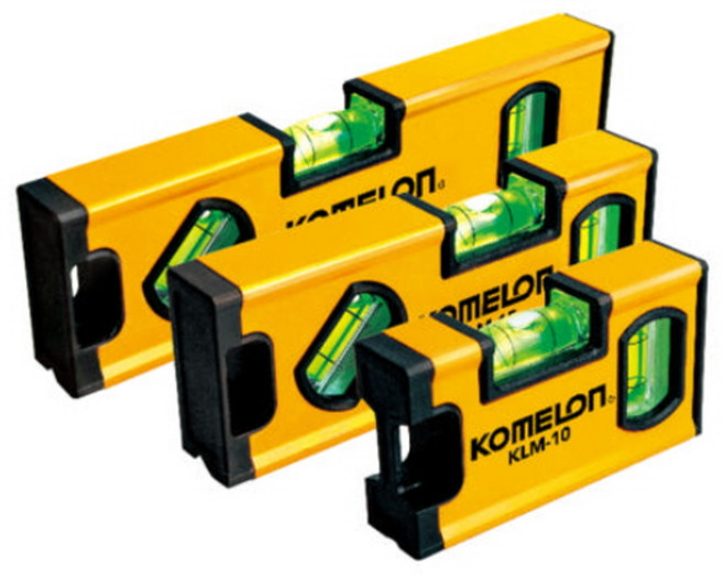 코메론 수평자 알루미늄 미니 레벨 자석 수평기 KLM-10, 100mm