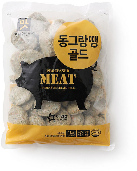 아워홈 행복한맛남 동그랑땡 골드R(대), 10개, 1kg