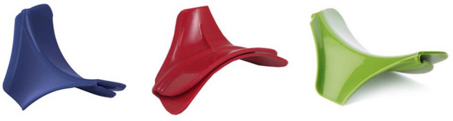 국물 흘림막아주는 냄비 따르개 방지 깔대기 비상급유기 여과기 부엌깔대기, 1개, 3실리콘따르개-그린