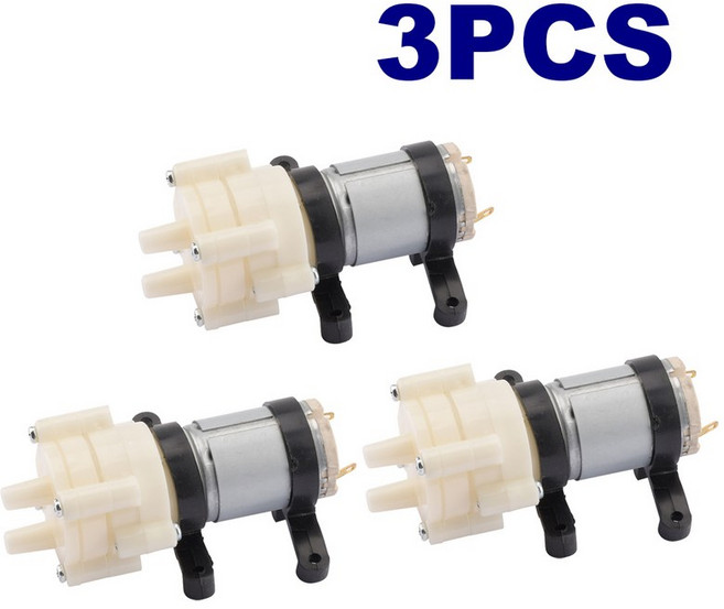 소형 소형 워터 펌프 가정용 어항 액세서리 차 세트 R385 12V 다이어프램 펌프 6V, DC6-12V 3PCS, 1개
