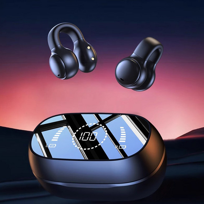 피노블릭 귀걸이형 음질좋은 무선 이어폰 블루투스 스포츠 게이밍 5.3 J, 04-B베이지(D-1541), 돌비+고화질통화