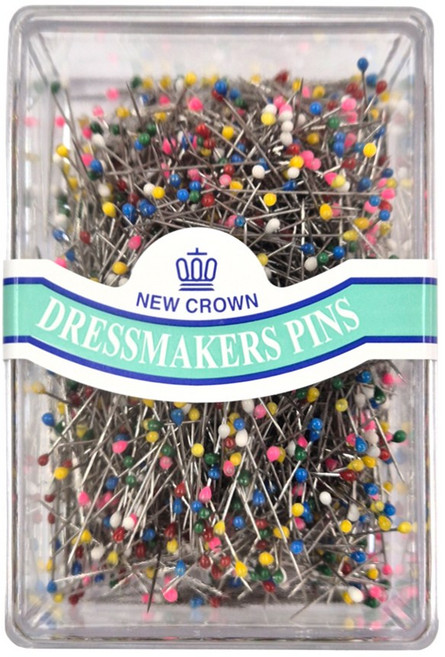 NEW CROWN 뉴크라운 대용량 시침핀 진주시침핀 볼 시침핀 진주핀 칼라핀 실크핀 Large case, 볼칼라(대용량), 1개