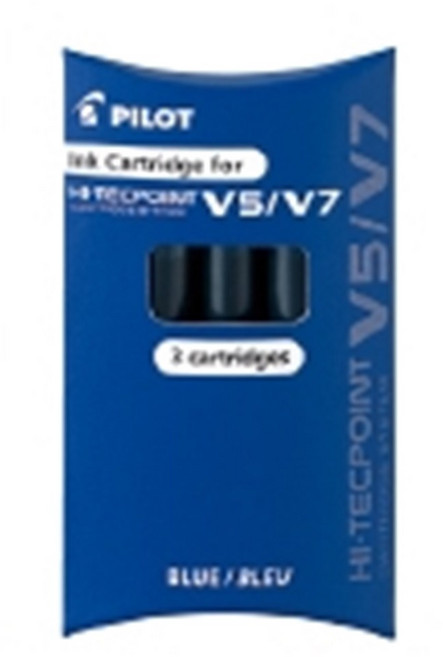 百樂PILOT BXS-IC-S3 V5/V7鋼珠筆卡式墨水替芯 (3入裝) 黑色, 藍, 1個裝