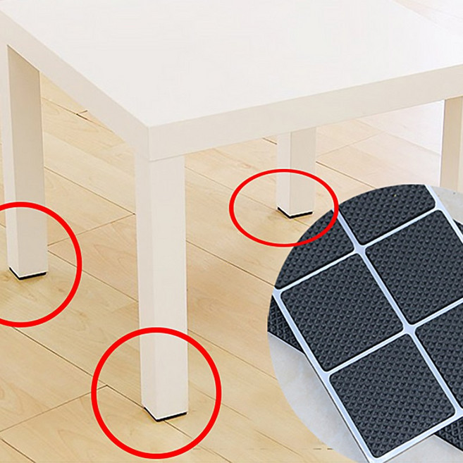 스크래치 소음방지 스티커 패드 스펀지 8종세트 138개입, 1세트