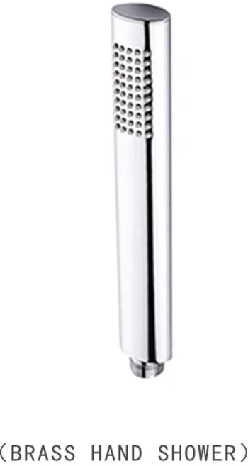 크롬 황동 고압 핸드헬드 샤워 헤드 벽걸이형 사각 스프레이어 홀더 조절식 브래킷, 04 Hand Shower Only