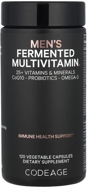 단백질 비타민 철분 마그내슘 칼슘 Codeage 남성용 발효 종합비타민 베지 캡슐 120정 고루고루섭취해주세요 - 쿠팡