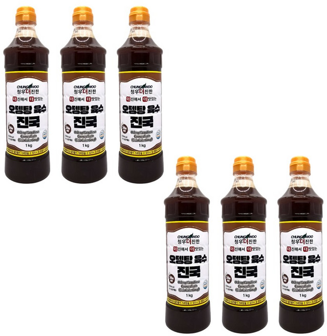 청우 더진한 오뎅탕육수진국, 1kg, 6개