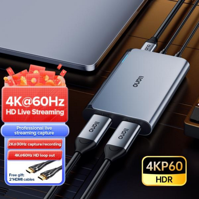 Llano 오디오 비디오 캡처 카드 USB 3.0 HDMI 장치 게임 녹화용 풀 HD 1080P 라이브 스트리밍 4K, 01 은