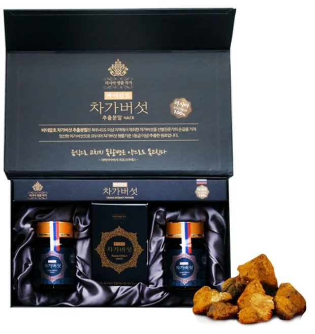 한국인삼차가 차가버섯 추출분말 동결건조 50g(25g x 2ea), 50g, 1세트 - 쿠팡