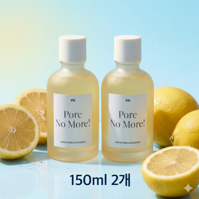 뷰 레몬 포어리스 에센스 150ml 2개, 보습관리 뷰 레몬 포어리스 에센스 150ml 2개