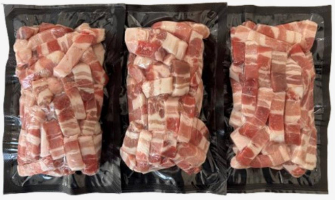 프리미엄 스페인 육즙 큐브 삼겹살 캠핑용 구이용 볶음용, 1개, 3kg