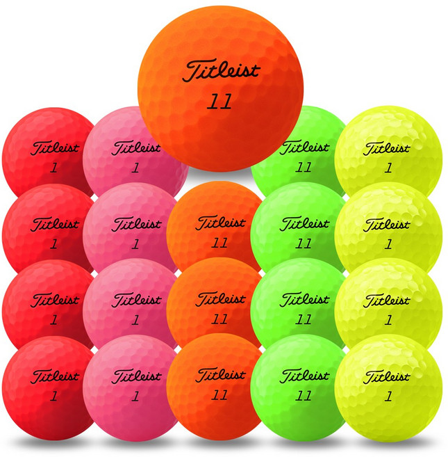 아토스포츠 타이틀리스트 컬러 A-등급 로스트볼, 20개, 1개