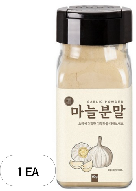 바른미각 마늘 분말, 1개, 60g