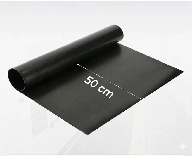 매트천국 고무판 롤 50cm 단위 이어서 재단 미끄럼방지 방진매트 산업용 고무매트 충격흡수, 1개, 검정