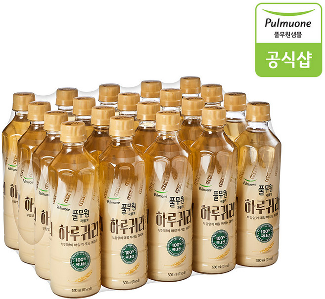 풀무원샘물 하루귀리 곡물차, 500ml, 20개