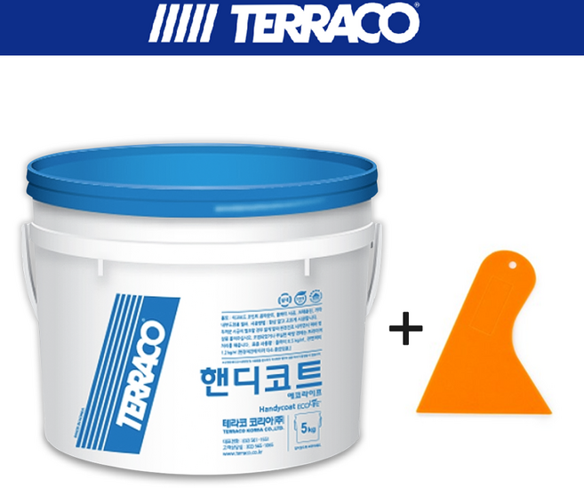 핸디코트 내부용 퍼티 5KG + 미니 플라스틱 헤라, 1개