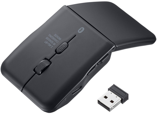 산와 서플라이 저소음 무선 IR LED 콤보 마우스(5 버튼・슬림형) MA-WBIS5117BK, 상세페이지 참조, 상세페이지 참조