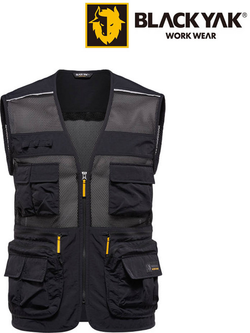 블랙야크 남성 여름 다용도 베스트 멀티 포켓 등산 낚시 작업 망사조끼 BKJ-1027