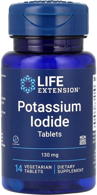 라이프익스텐션 요오드화 칼륨 정제 130mg 14정, 6개 - 쿠팡
